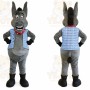 Gray Donkey Vest Mascot Costume