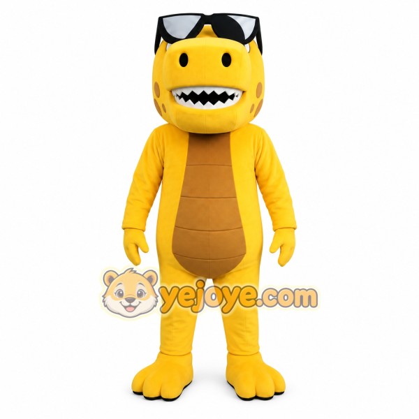 Yellow Dragon Mascot Costume