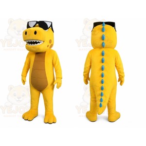 Yellow Dragon Mascot Costume