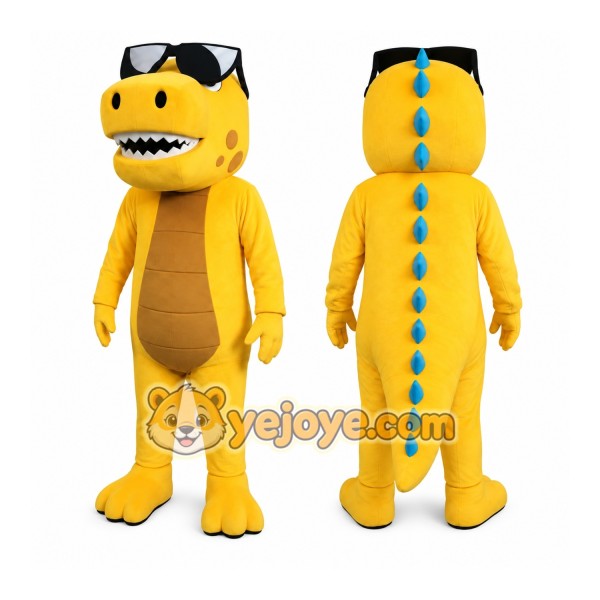 Yellow Dragon Mascot Costume