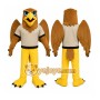 Eagle Tan Vest Mascot Costume