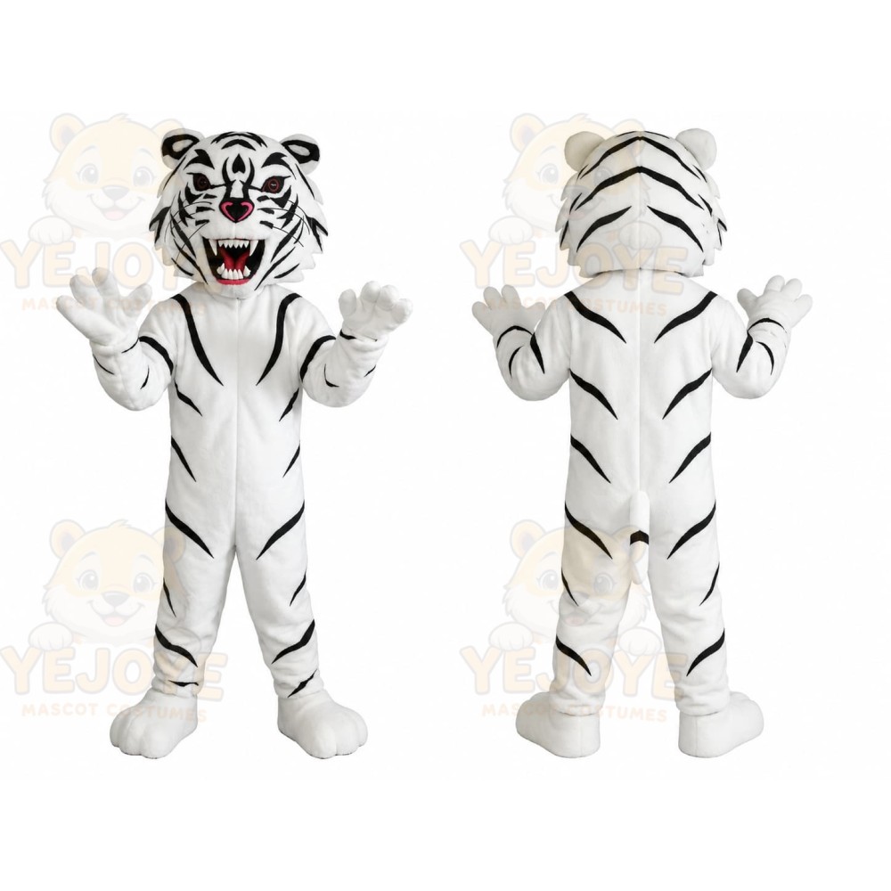 White Tiger Mascot Costume