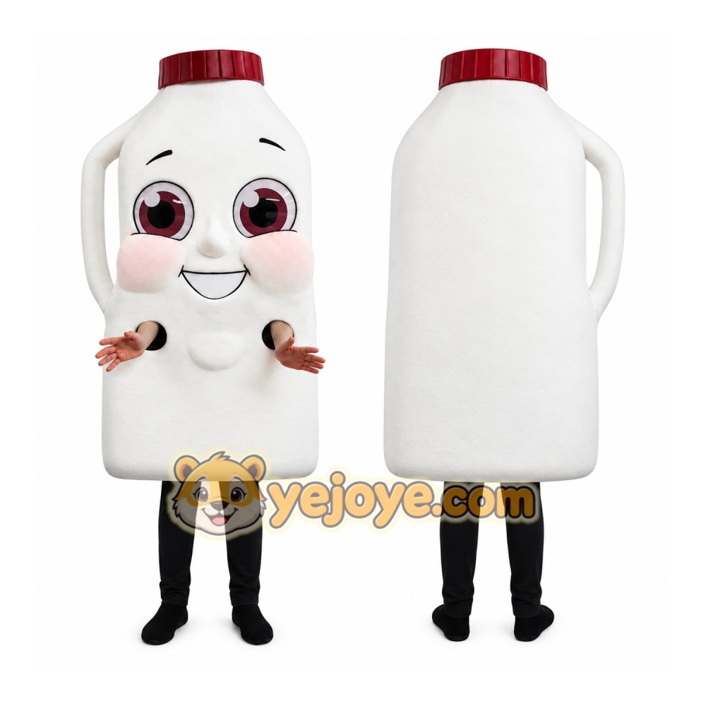 Milk Bottle Mascot Costume
