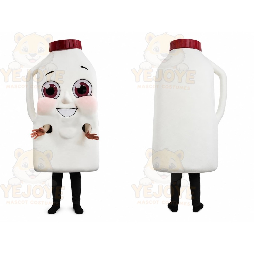 Milk Bottle Mascot Costume