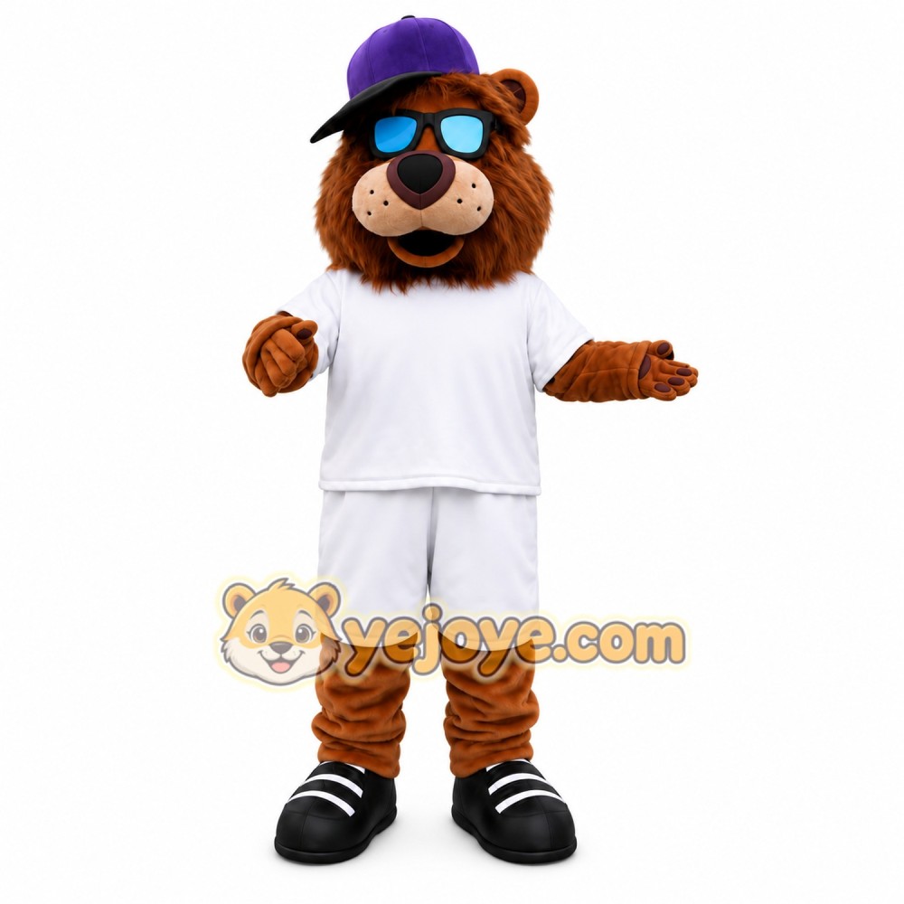 Bear White Outfit Mascot Costume
