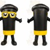 Black Trash Can Mascot Costume
