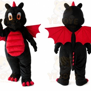 Black Dragon Mascot Costume