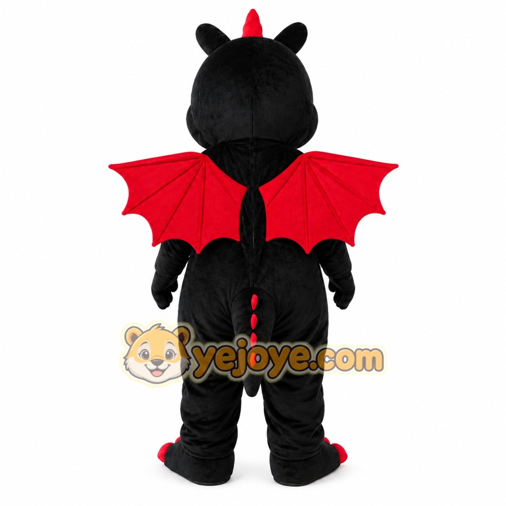 Black Dragon Mascot Costume Black Dragon Mascot Costume