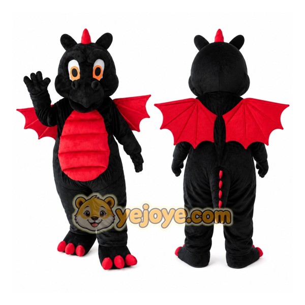 Black Dragon Mascot Costume