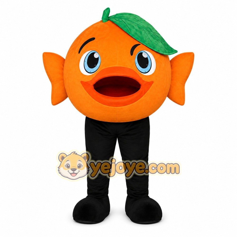 Orange Fish Mascot Costume Orange Fish Mascot Costume