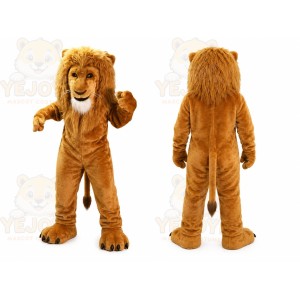 Tan Lion Mascot Costume