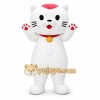 White Cat Mascot Costume White Cat Mascot Costume