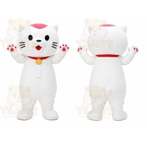 White Cat Mascot Costume