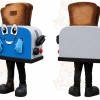 Blue Toaster Mascot Costume