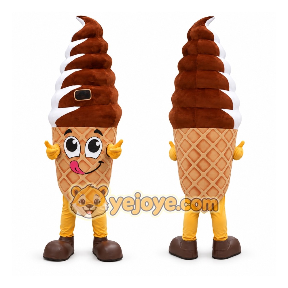 Ice Cream Cone Mascot Costume