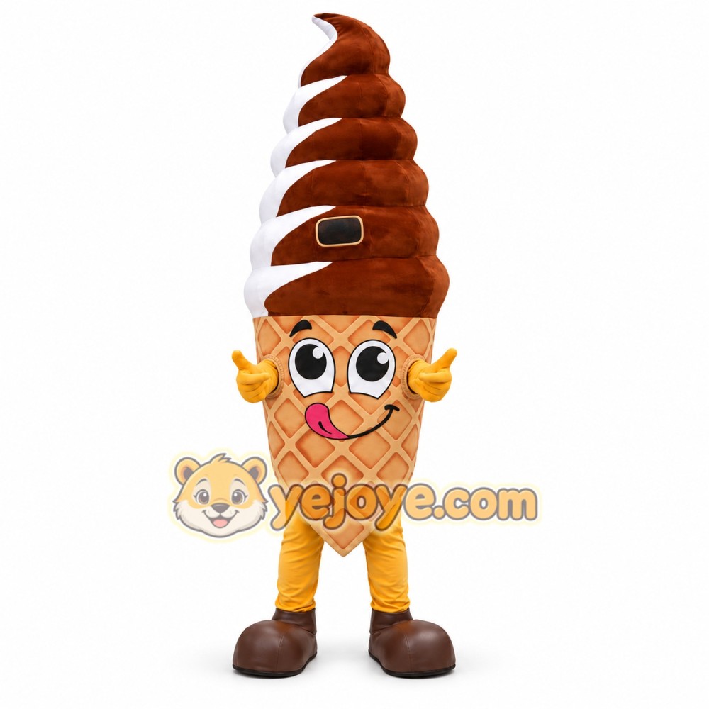 Ice Cream Cone Mascot Costume