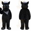 Black Dog Mascot Costume