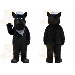 Black Dog Mascot Costume