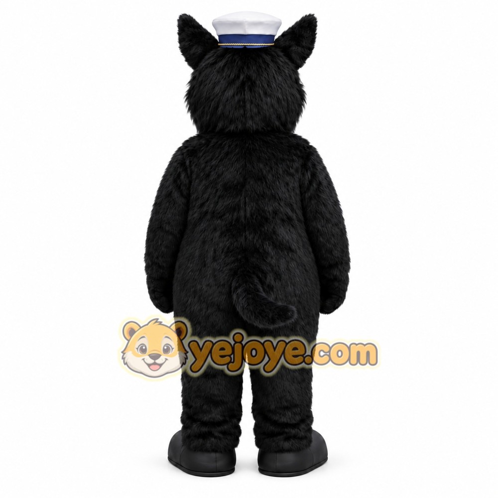 Black Dog Mascot Costume Black Dog Mascot Costume
