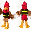 Firefighter Bird Mascot Costume