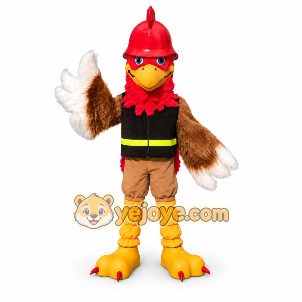 Firefighter Bird Mascot Costume Firefighter Bird Mascot Costume
