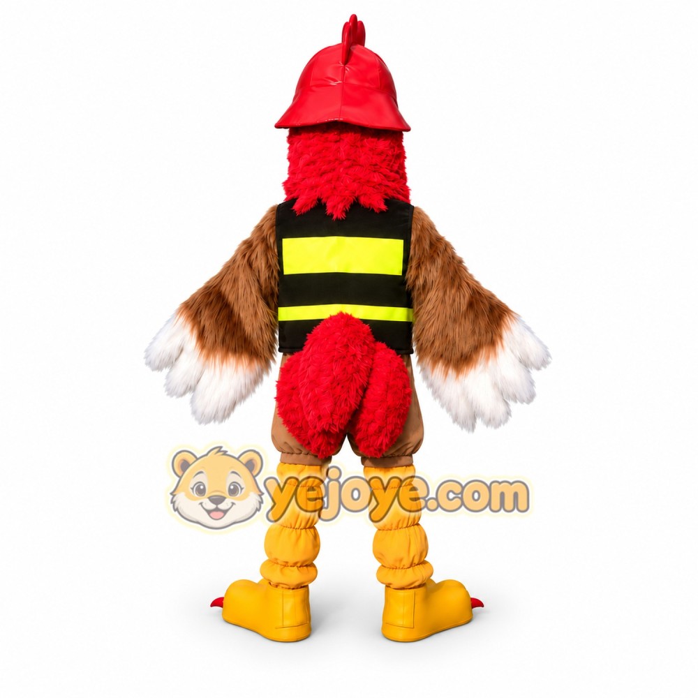 Firefighter Bird Mascot Costume Firefighter Bird Mascot Costume