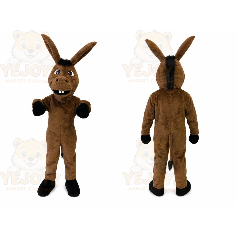 Brown Donkey Mascot Costume