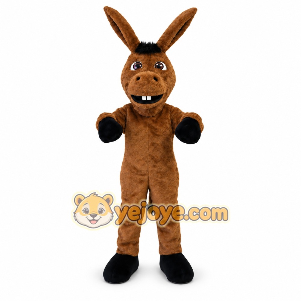 Brown Donkey Mascot Costume