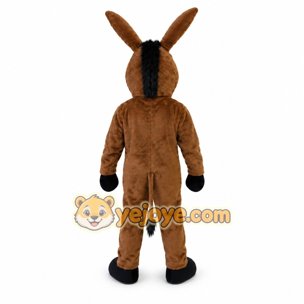 Brown Donkey Mascot Costume