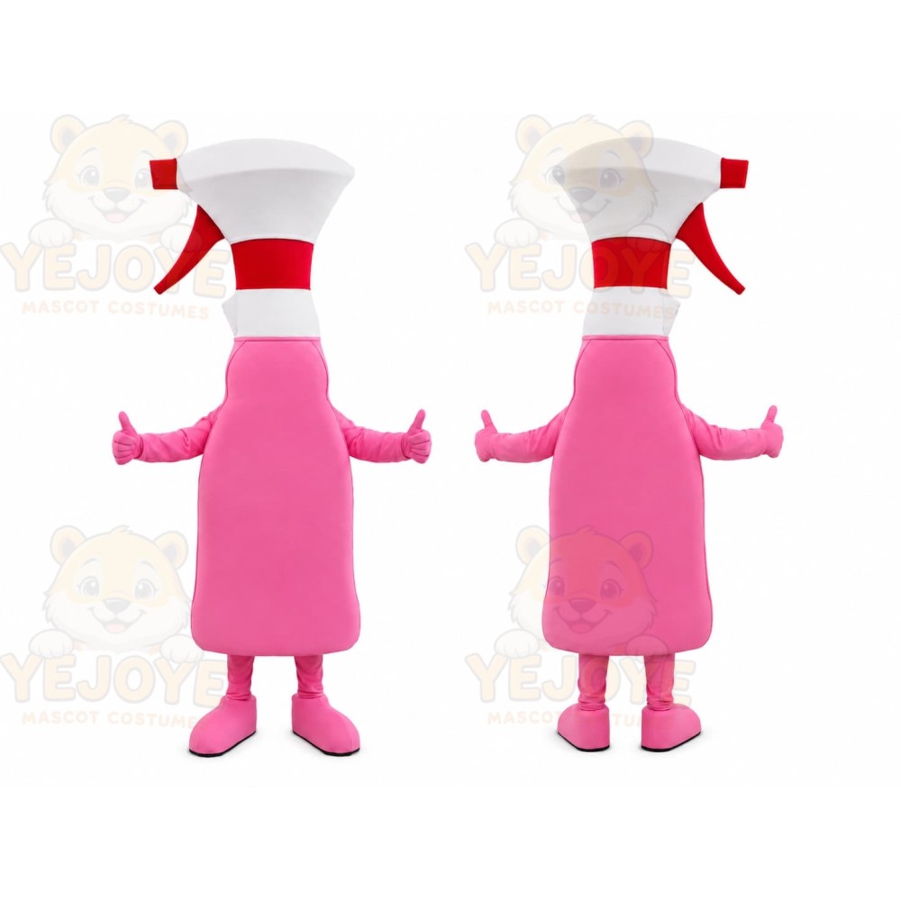 Pink Spray Bottle Mascot Costume