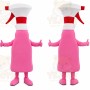 Pink Spray Bottle Mascot Costume