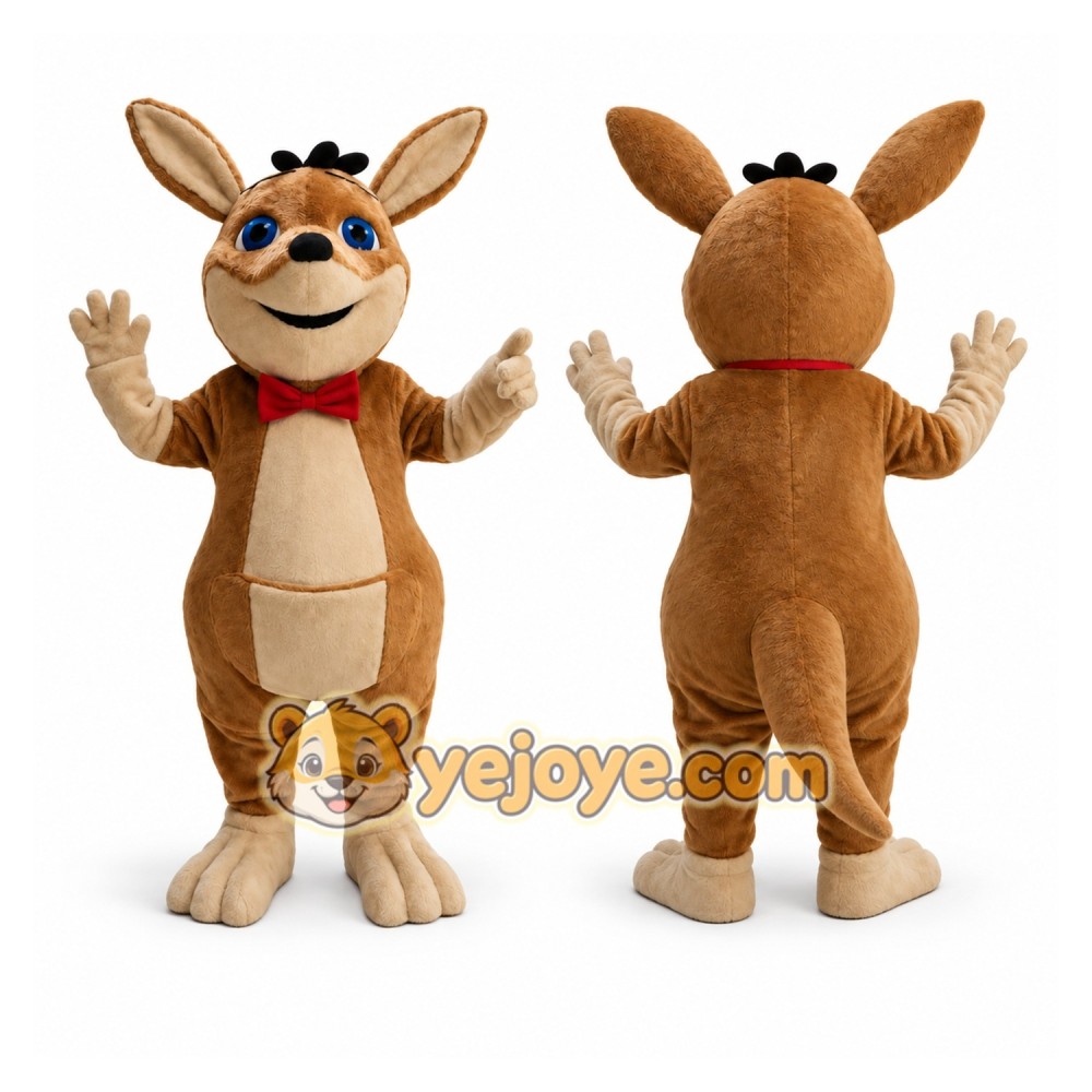 Brown Kangaroo Mascot Costume Brown Kangaroo Mascot Costume