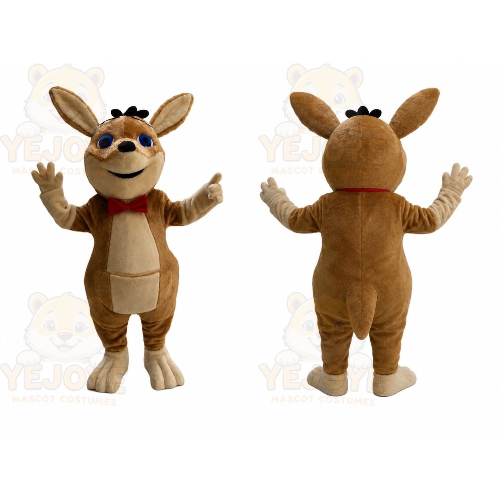 Brown Kangaroo Mascot Costume