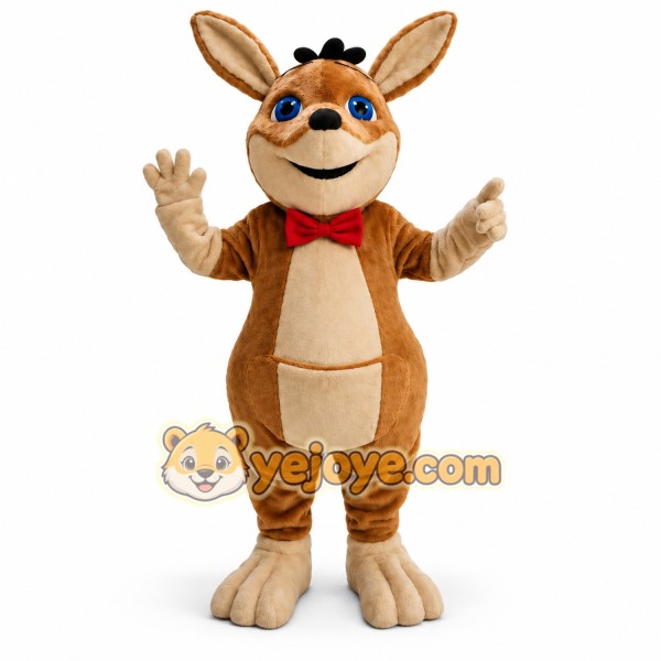 Brown Kangaroo Mascot Costume