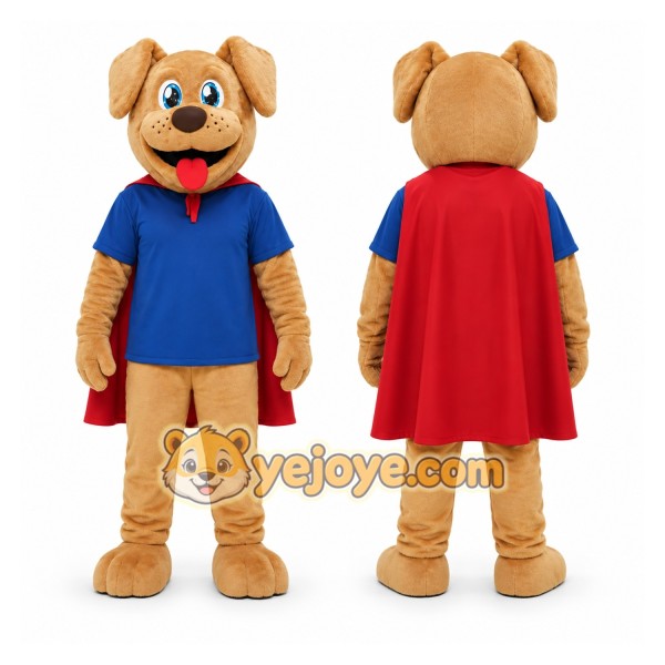 Dog Superhero Mascot Costume