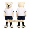 Polar Bear Shorts Mascot Costume Polar Bear Shorts Mascot Costume