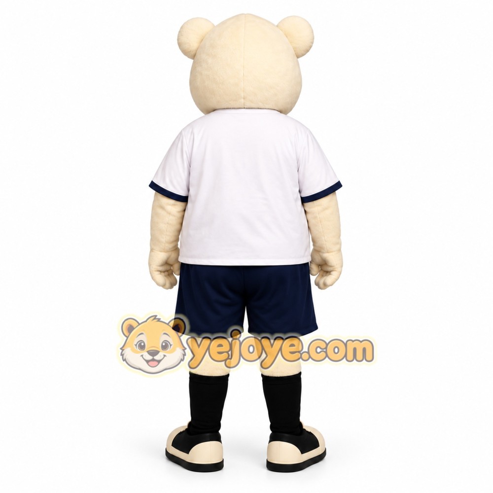 Polar Bear Shorts Mascot Costume Polar Bear Shorts Mascot Costume