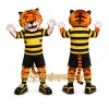 Orange Tiger Stripe Mascot Costume Orange Tiger Stripe Mascot Costume