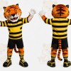 Orange Tiger Stripe Mascot Costume