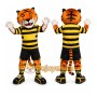 Orange Tiger Stripe Mascot Costume