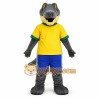 Gray Animal Yellow Shirt Crocodile Mascot Costume Gray Animal Yellow Shirt Crocodile Mascot Costume