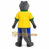 Gray Animal Yellow Shirt Crocodile Mascot Costume Gray Animal Yellow Shirt Crocodile Mascot Costume