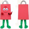 Pink Shopping Bag Mascot Costume