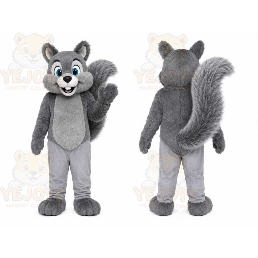 Gray Squirrel Mascot Costume
