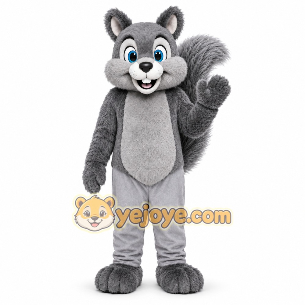 Gray Squirrel Mascot Costume Gray Squirrel Mascot Costume