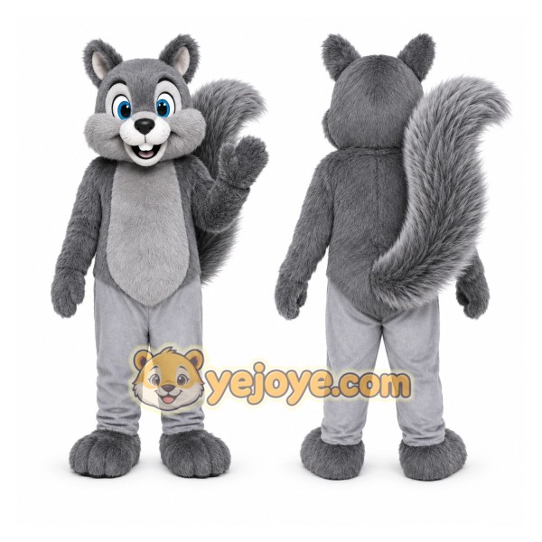 Gray Squirrel Mascot Costume