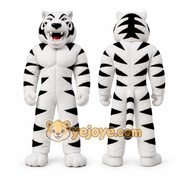 White Tiger Mascot Costume