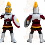 Silver Knight Mascot Costume