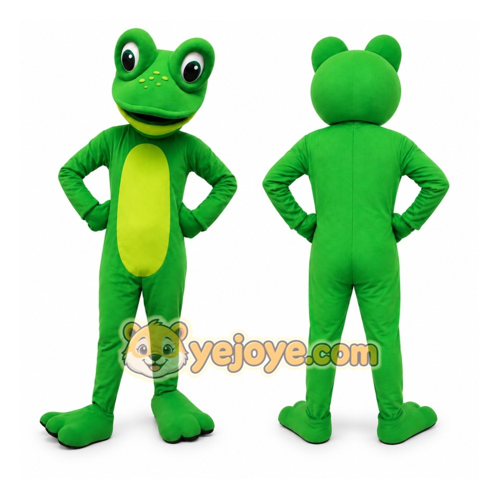 Green Frog Mascot Costume