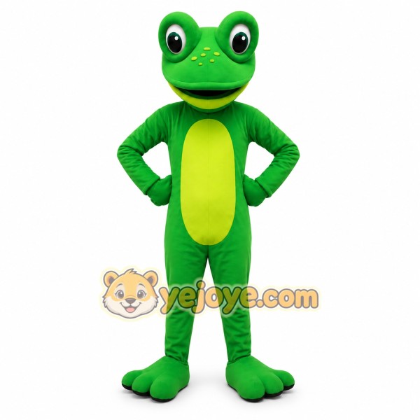 Green Frog Mascot Costume